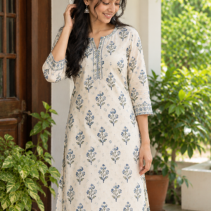 Classic Handloom Cotton Kurta for  Women